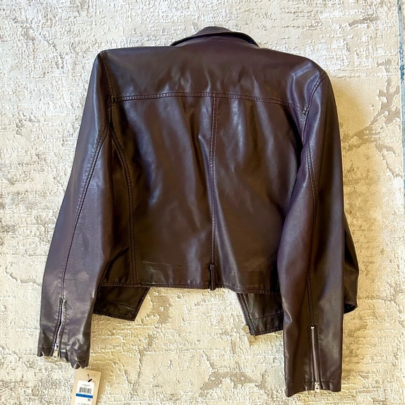 Levi’s Wine Faux Leather Jacket - Picture 2 of 6